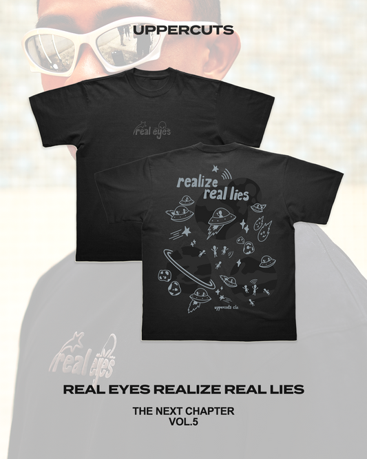 "Real Eyes Realize Real Lies" - Puff Print